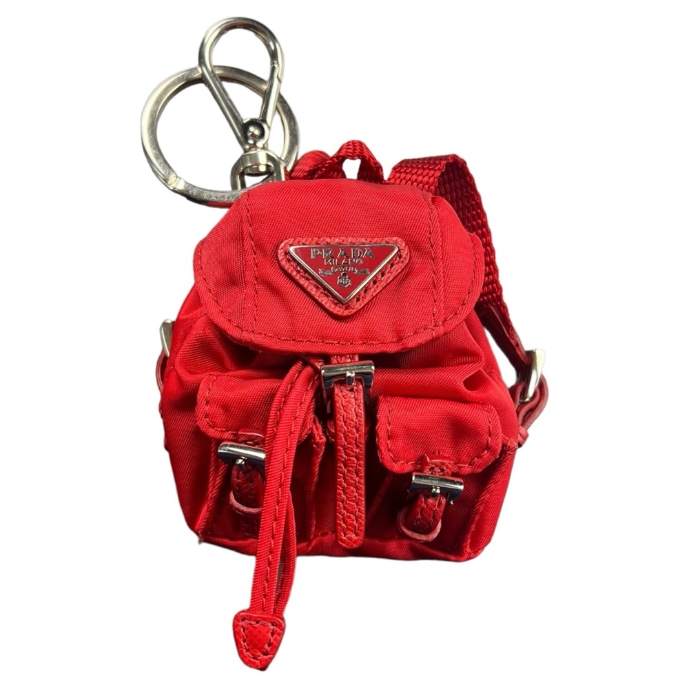 Prada Mini Icon Re-Nylon Bag Charm Backpack